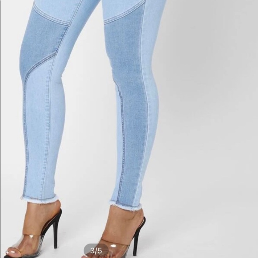 Denim patchwork jeans - Picture 2 of 3